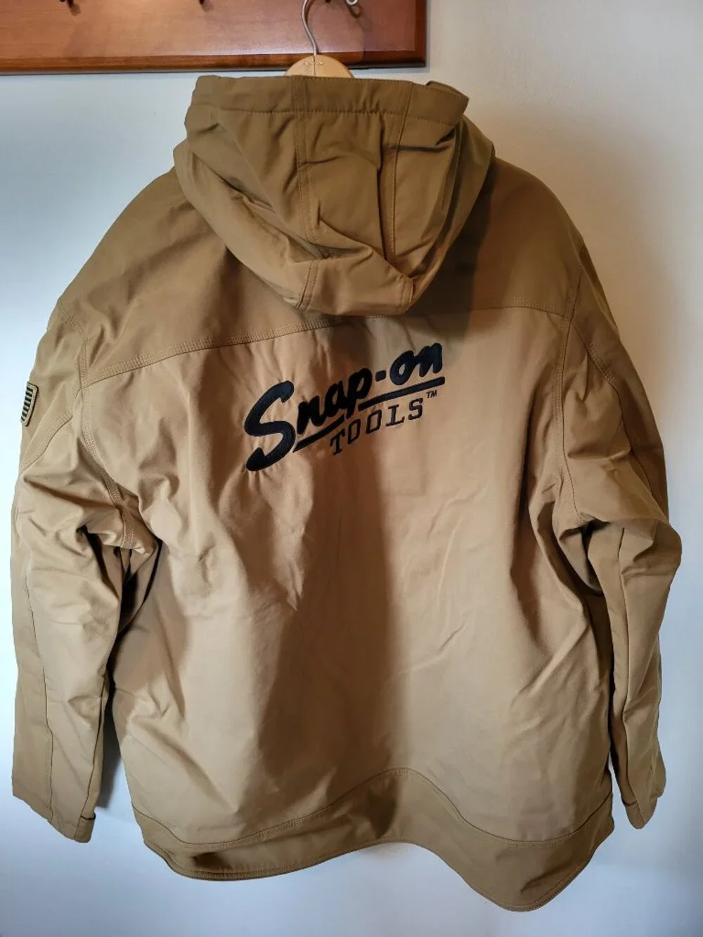 Snap On Tools 105th Anniversary quilted hooded jacket
